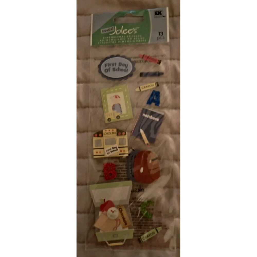 Jolees First Day of School Scrapbooking Stickers